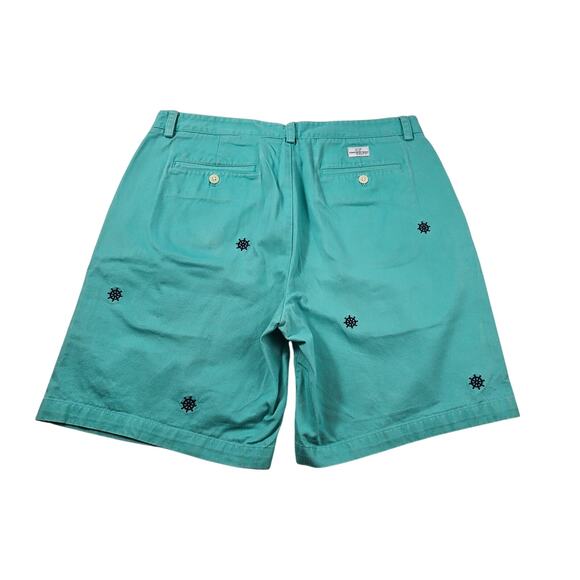 Vineyard Vines mint blue boat nautical club shorts sz 35 mens preppy 8" inseam - Picture 2 of 7